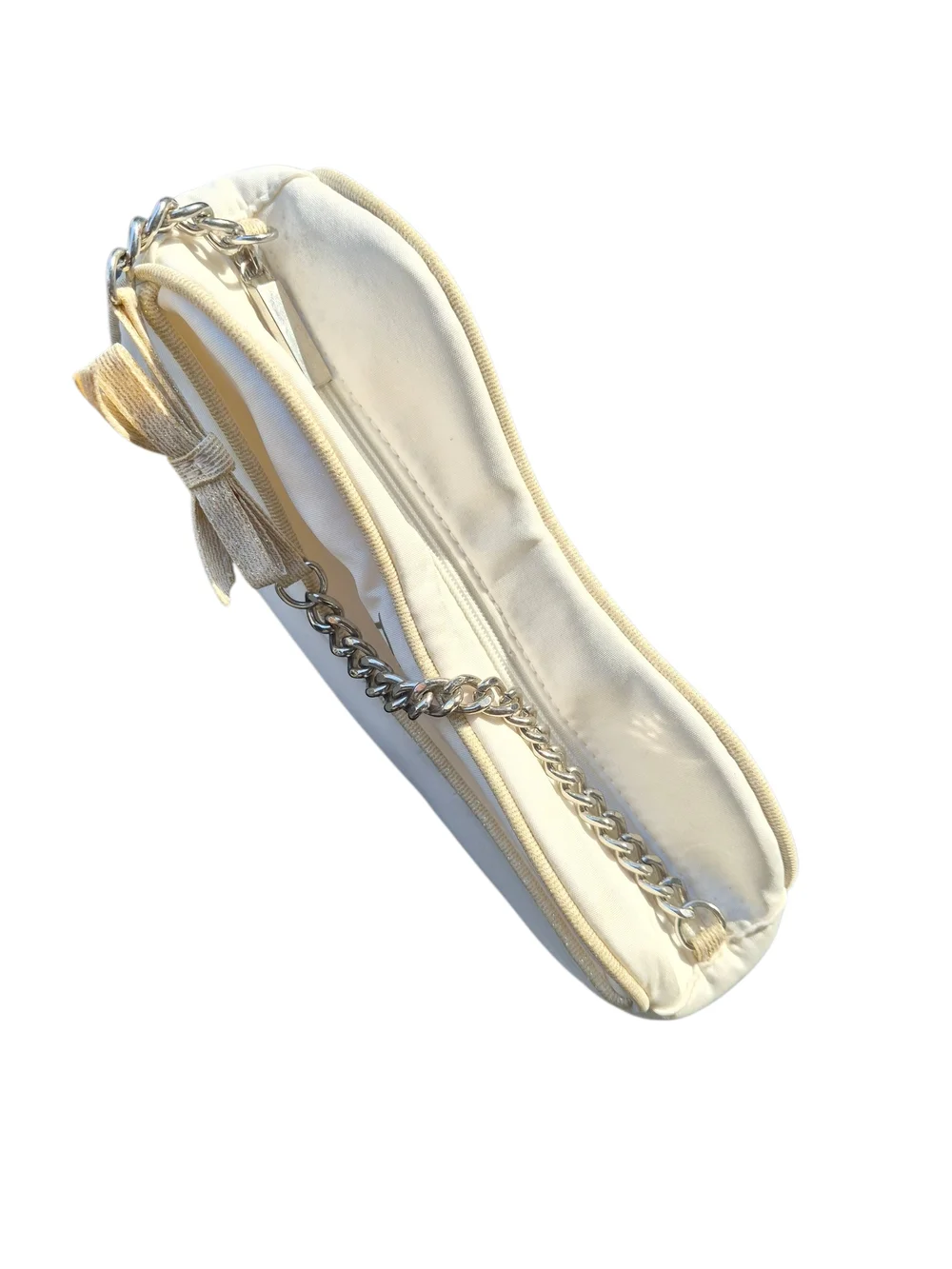 Christian Dior J'adore Parfums white travel cosmetic bag